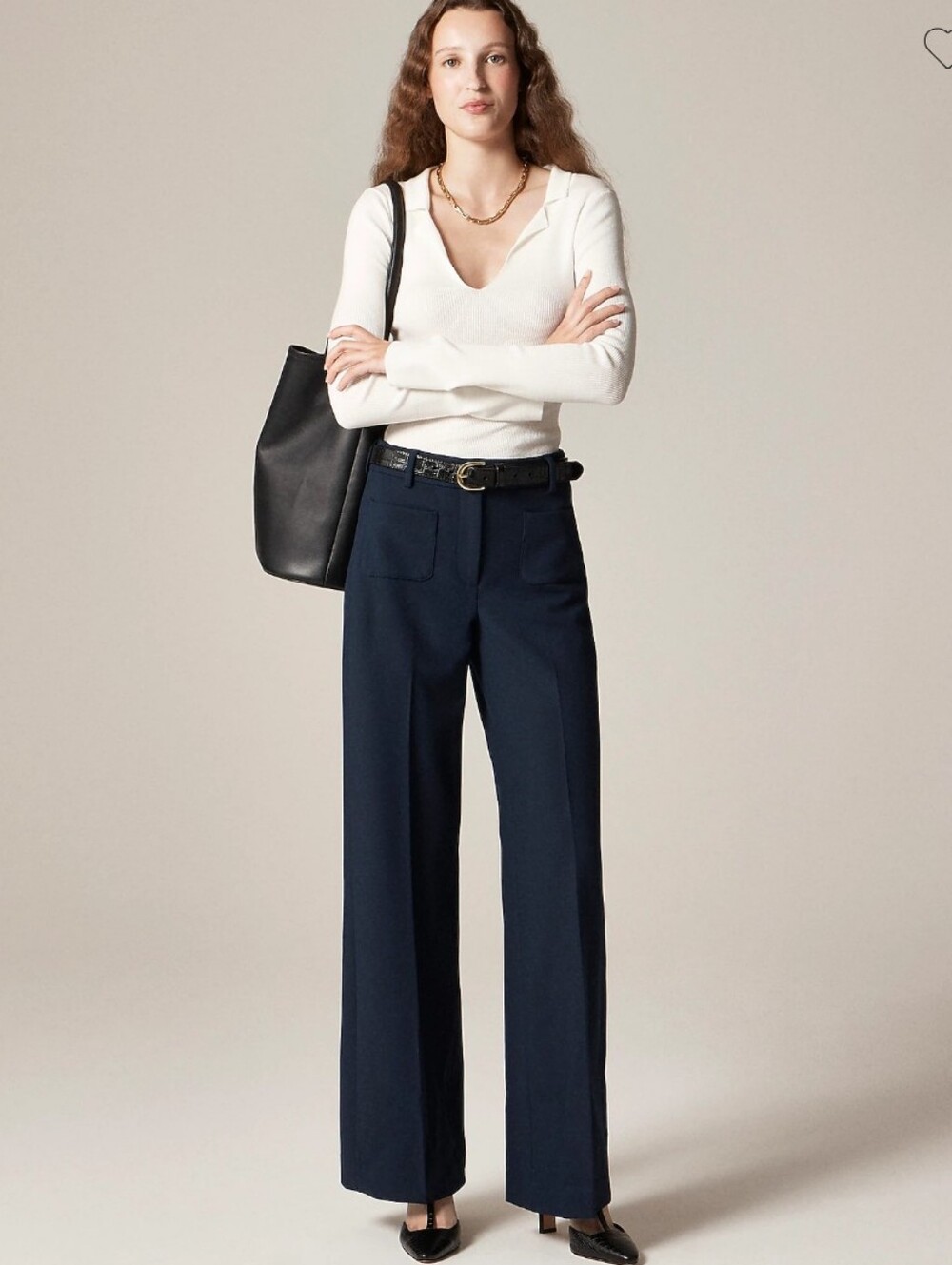 J Crew Tall Carolina pant in four-season stretch Size 14 Tall Navy NEW
